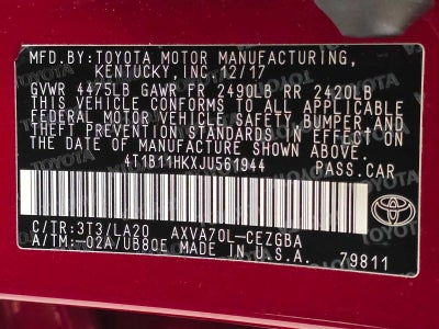2018 Toyota Camry XLE