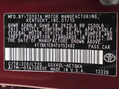 2015 Toyota Avalon XLE Touring