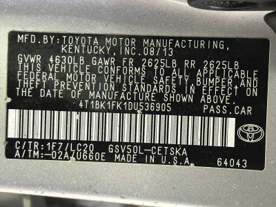 2013 Toyota Camry SE