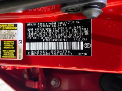 2019 Toyota Camry XSE V6