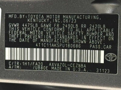 2023 Toyota Camry LE