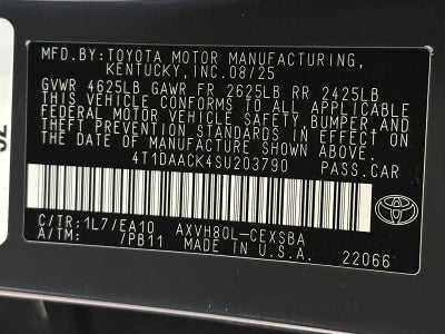 2025 Toyota Camry SE