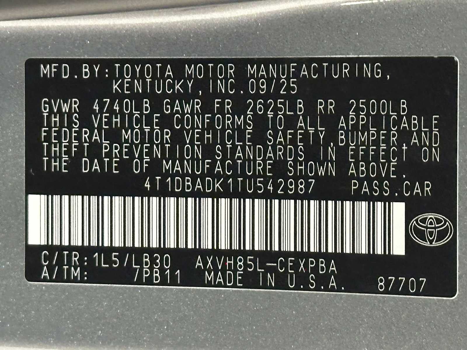 2026 Toyota Camry XSE