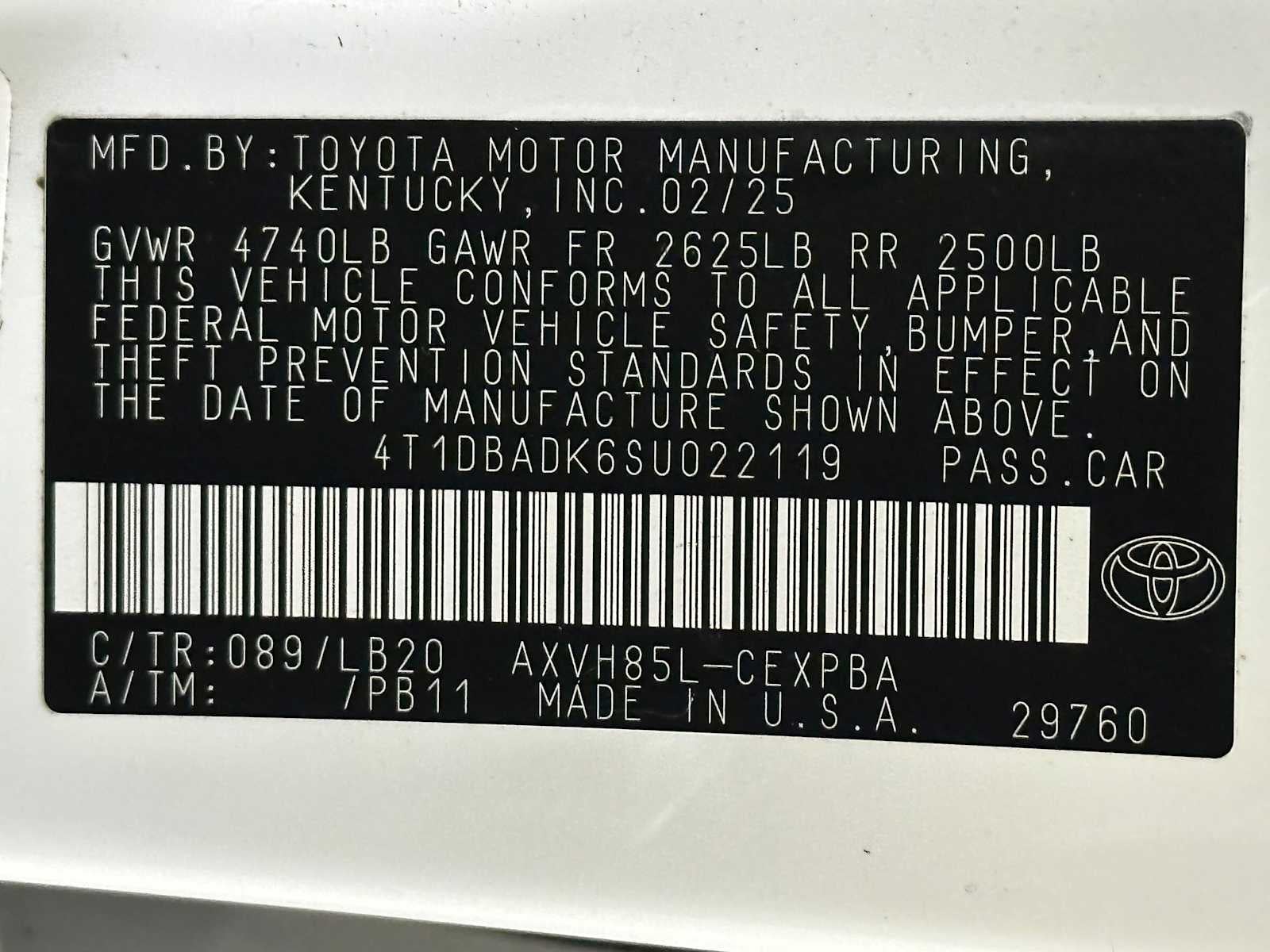 2025 Toyota Camry XSE