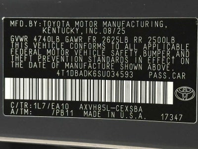 2025 Toyota Camry SE