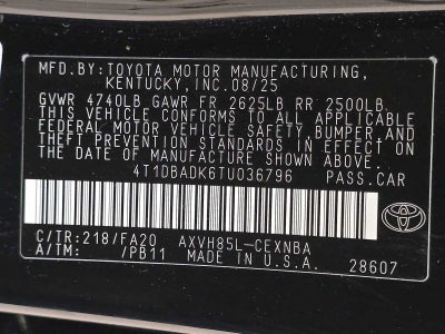 2026 Toyota Camry LE