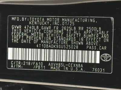 2025 Toyota Camry LE