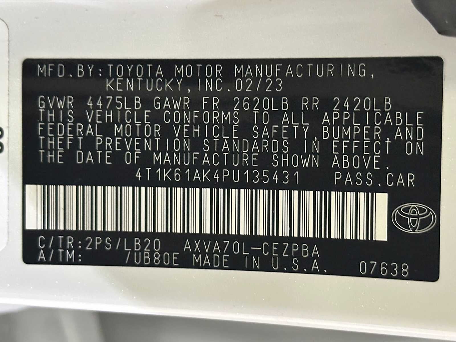 2023 Toyota Camry XSE