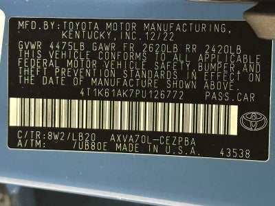2023 Toyota Camry XSE
