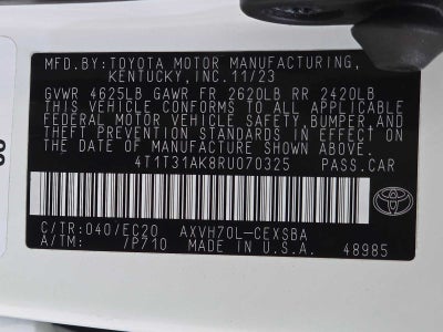 2024 Toyota Camry Hybrid SE Nightshade