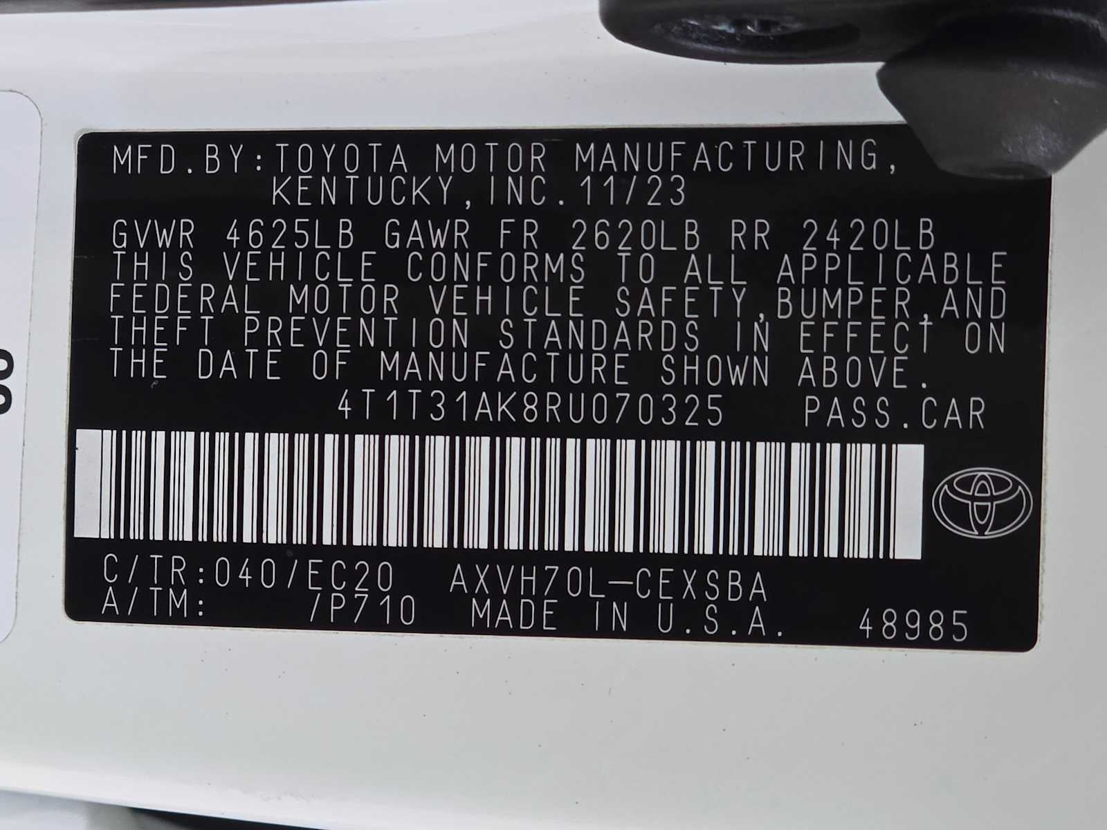 2024 Toyota Camry Hybrid SE Nightshade