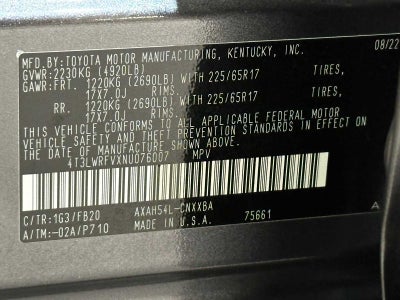 2022 Toyota RAV4 Hybrid LE