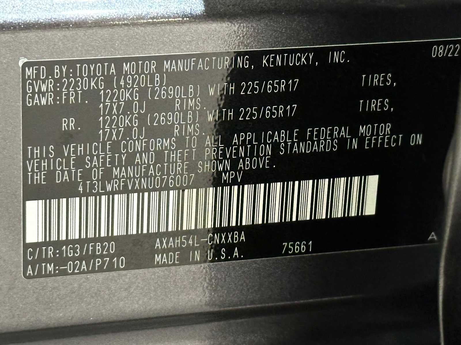 2022 Toyota RAV4 Hybrid LE