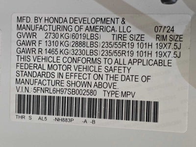 2025 Honda Odyssey Elite