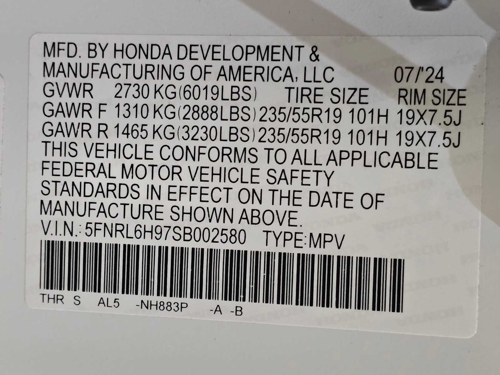 2025 Honda Odyssey Elite
