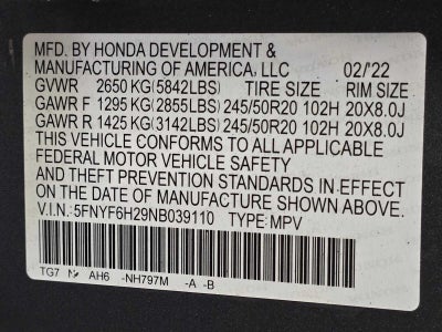 2022 Honda Pilot Special Edition