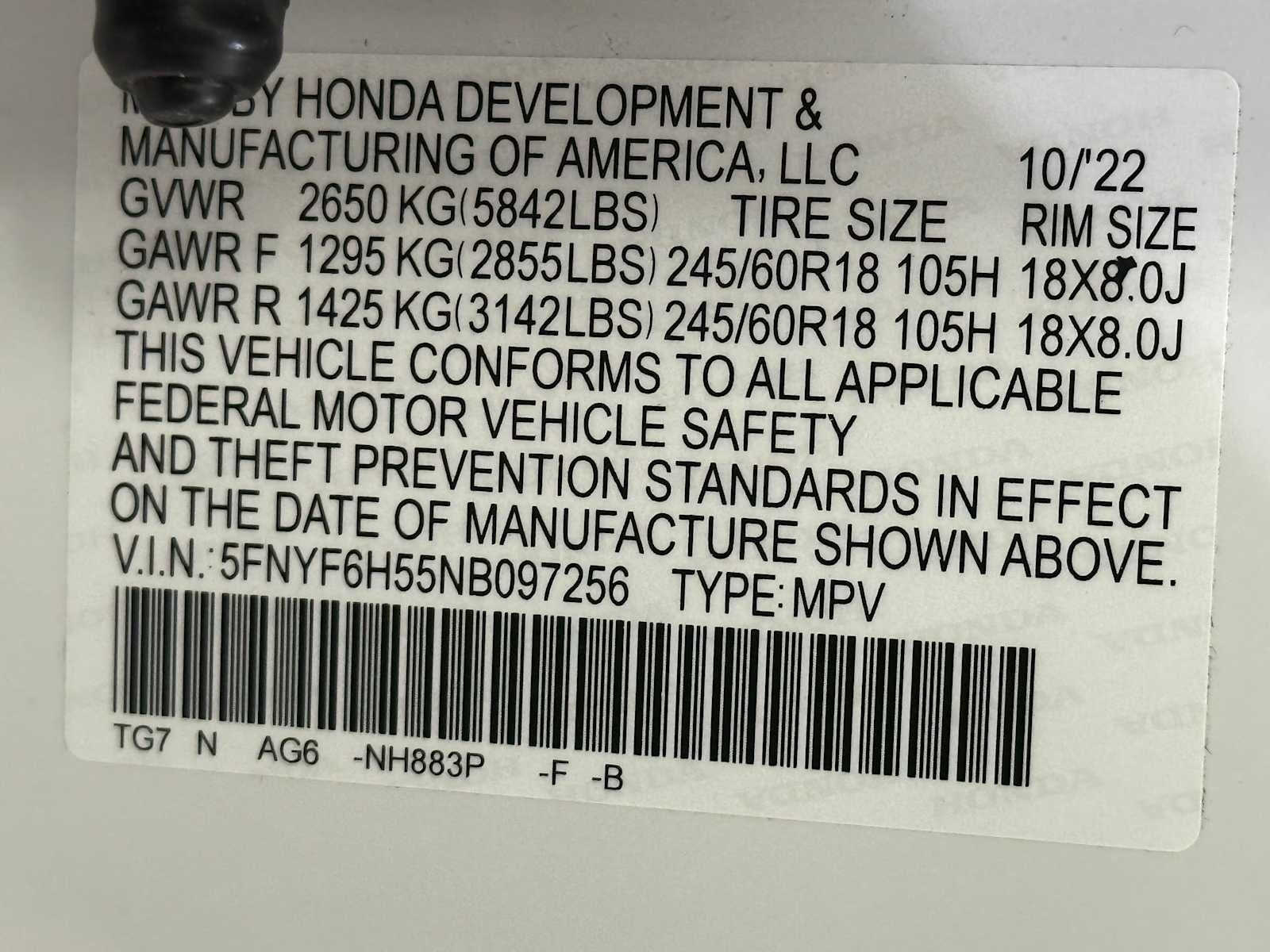 2022 Honda Pilot EX-L