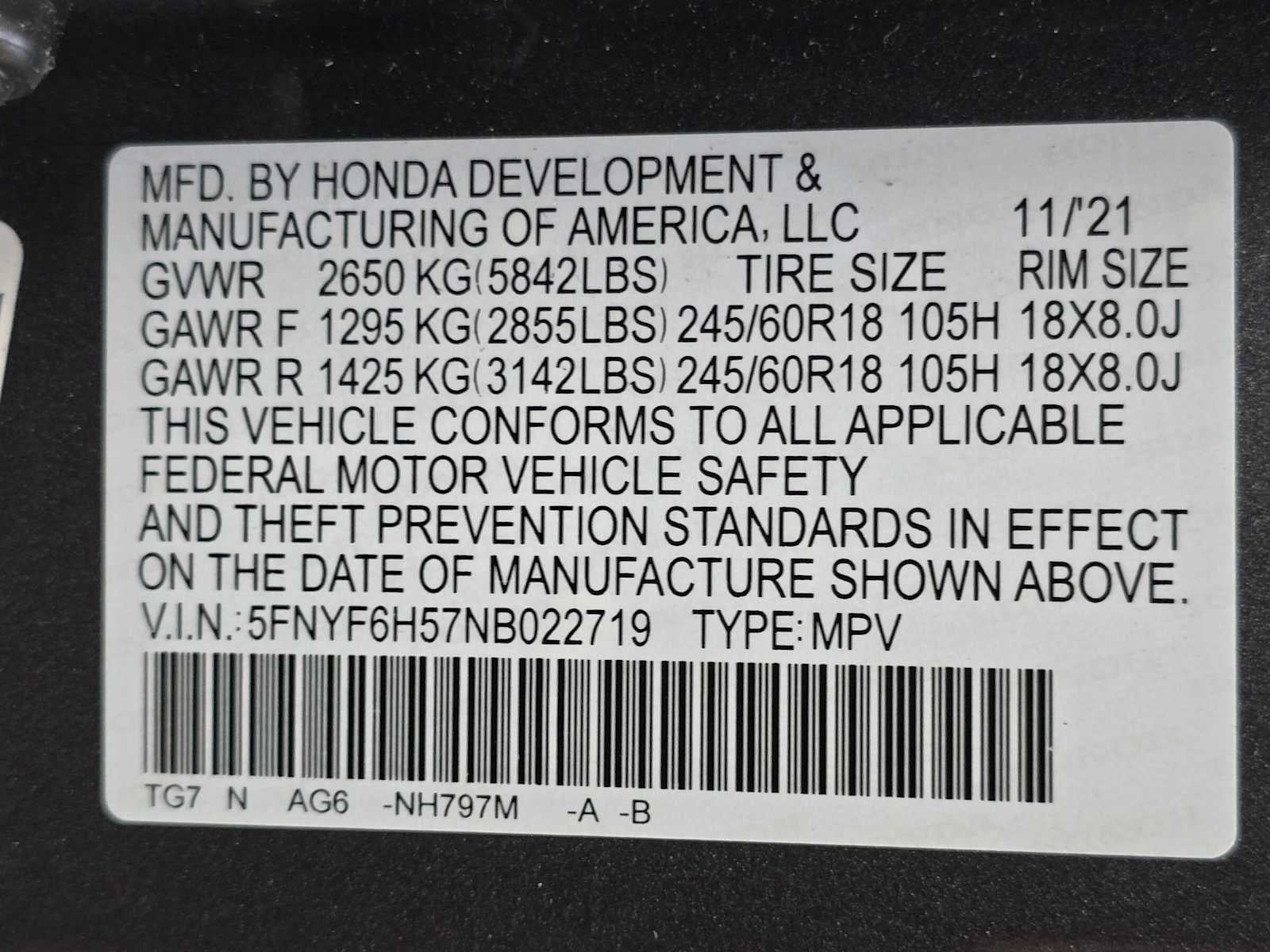 2022 Honda Pilot EX-L
