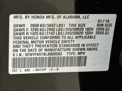 2020 Honda Pilot Black Edition