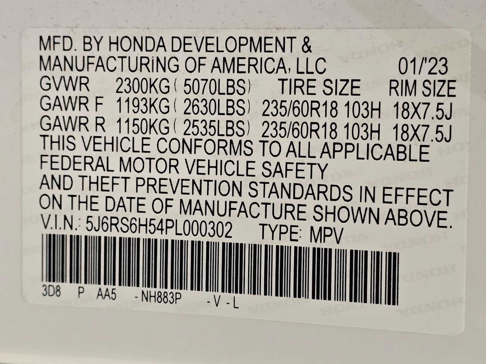 2023 Honda CR-V Hybrid Sport