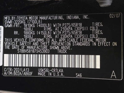 2007 Toyota Tundra LTD