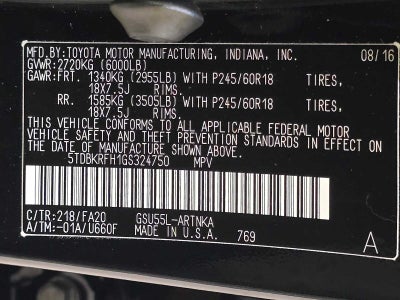 2016 Toyota Highlander LE Plus