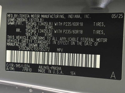 2025 Toyota Sienna XSE