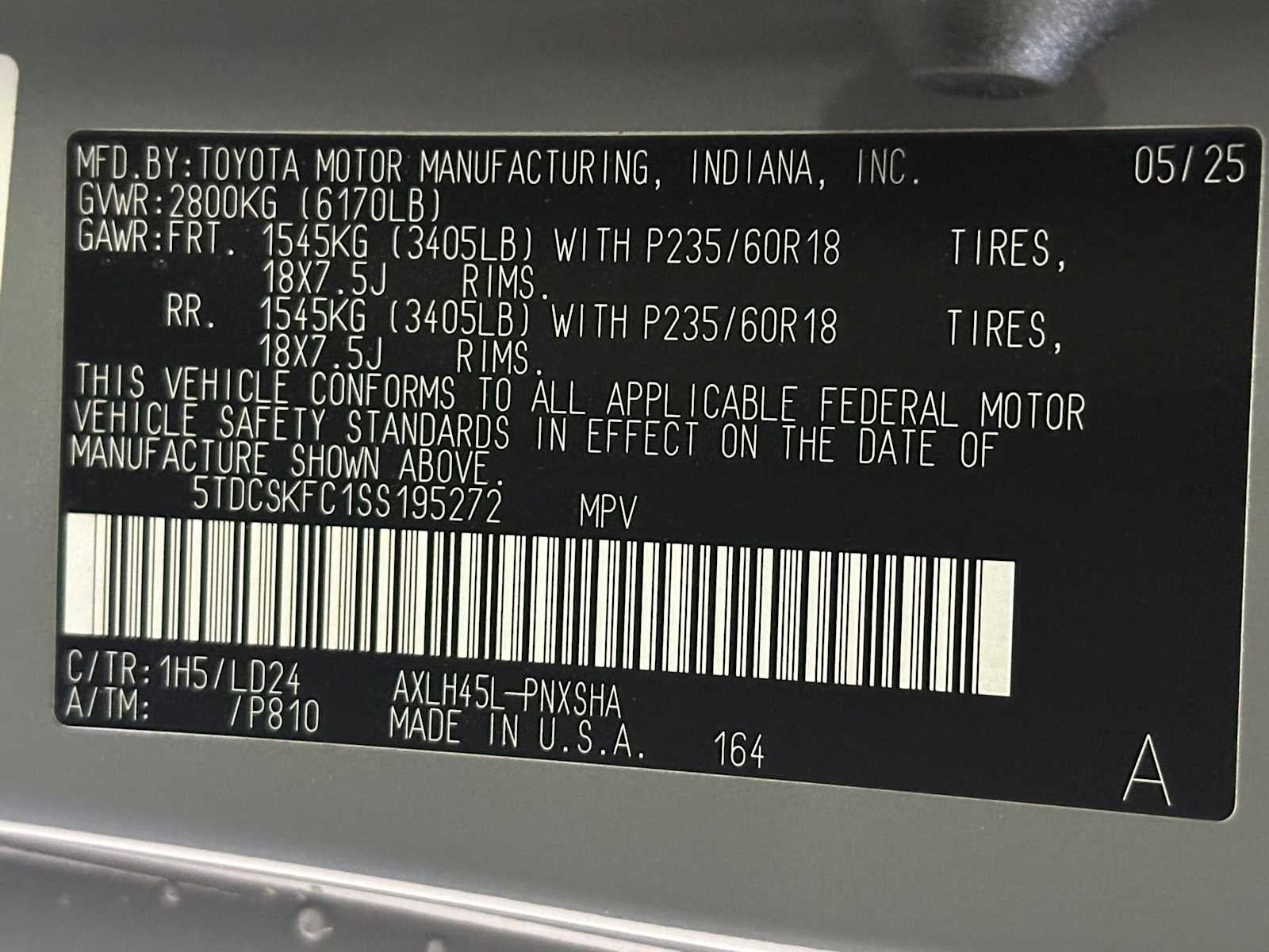 2025 Toyota Sienna XSE