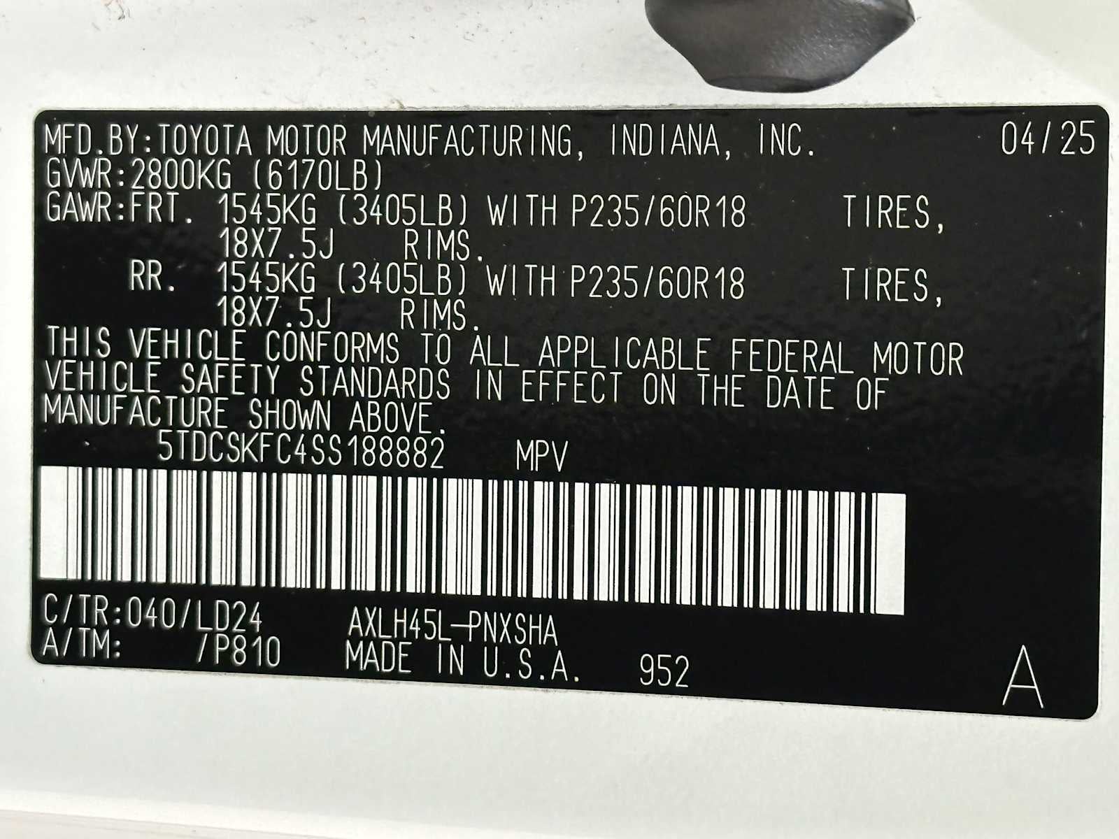 2025 Toyota Sienna XSE