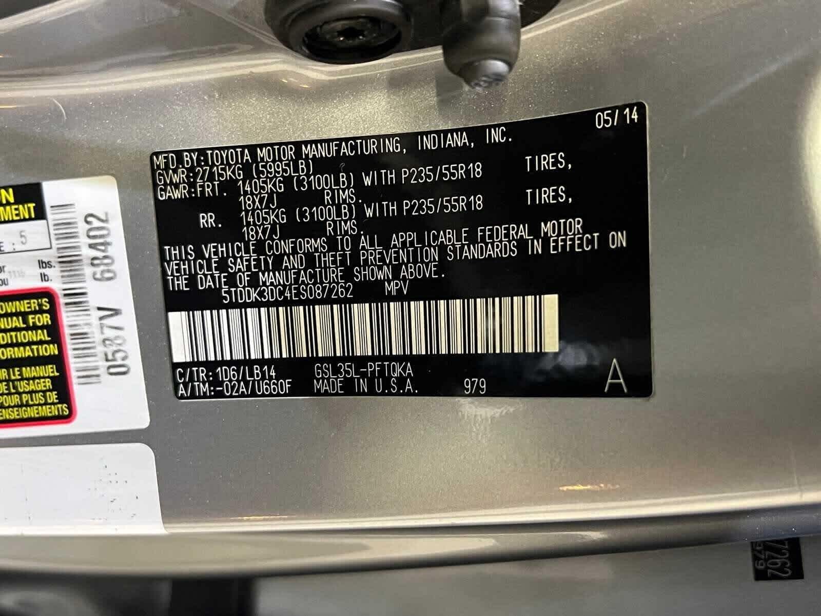 2014 Toyota Sienna XLE