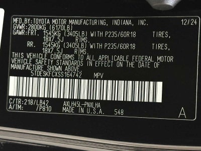 2025 Toyota Sienna Platinum