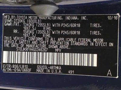 2016 Toyota Highlander XLE