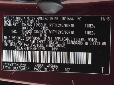 2019 Toyota Highlander XLE