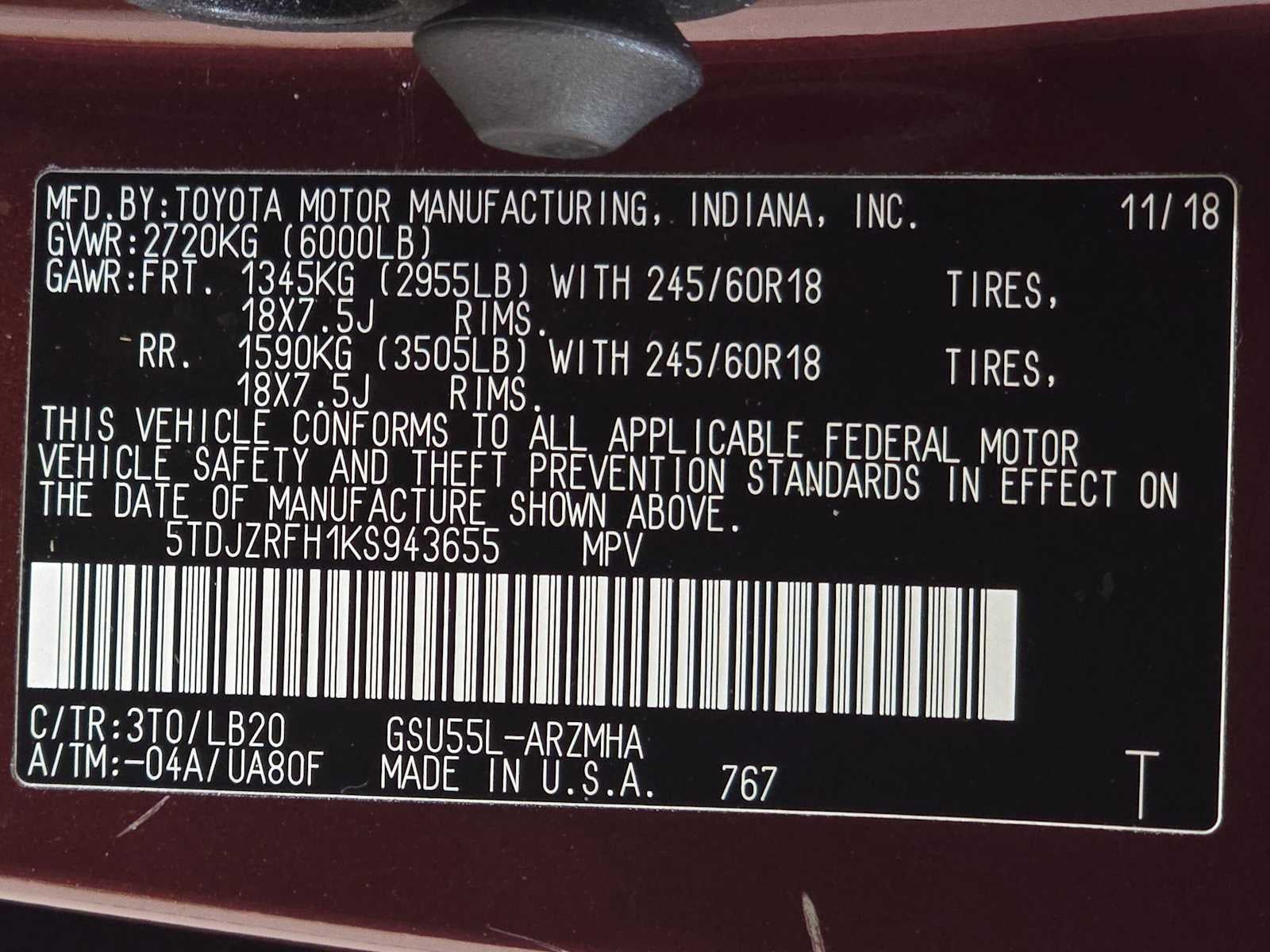2019 Toyota Highlander XLE