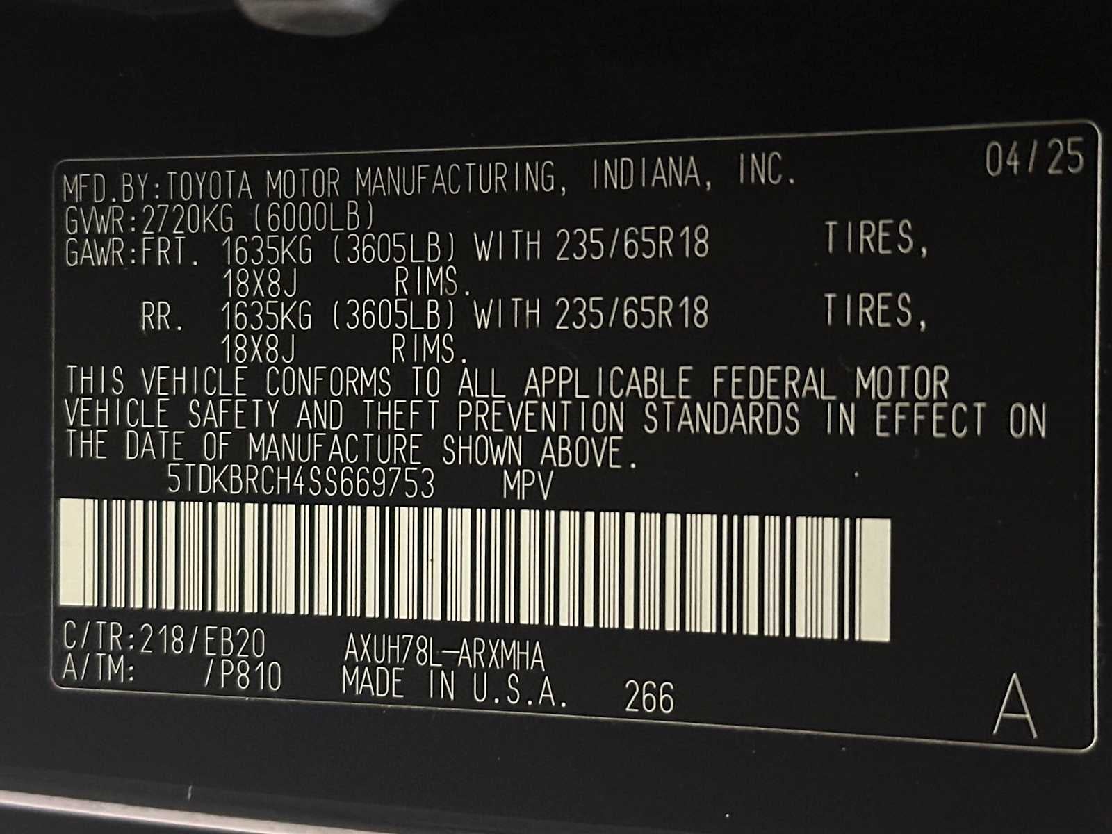 2025 Toyota Highlander Hybrid XLE