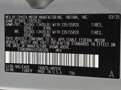 2025 Toyota Highlander XSE