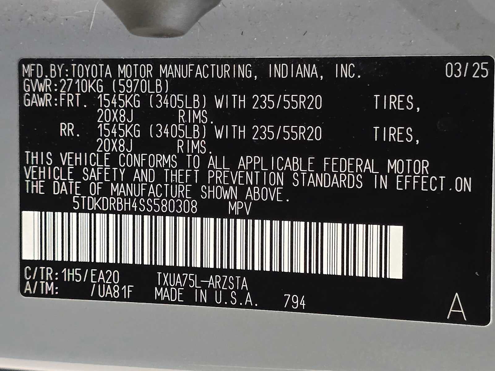 2025 Toyota Highlander XSE
