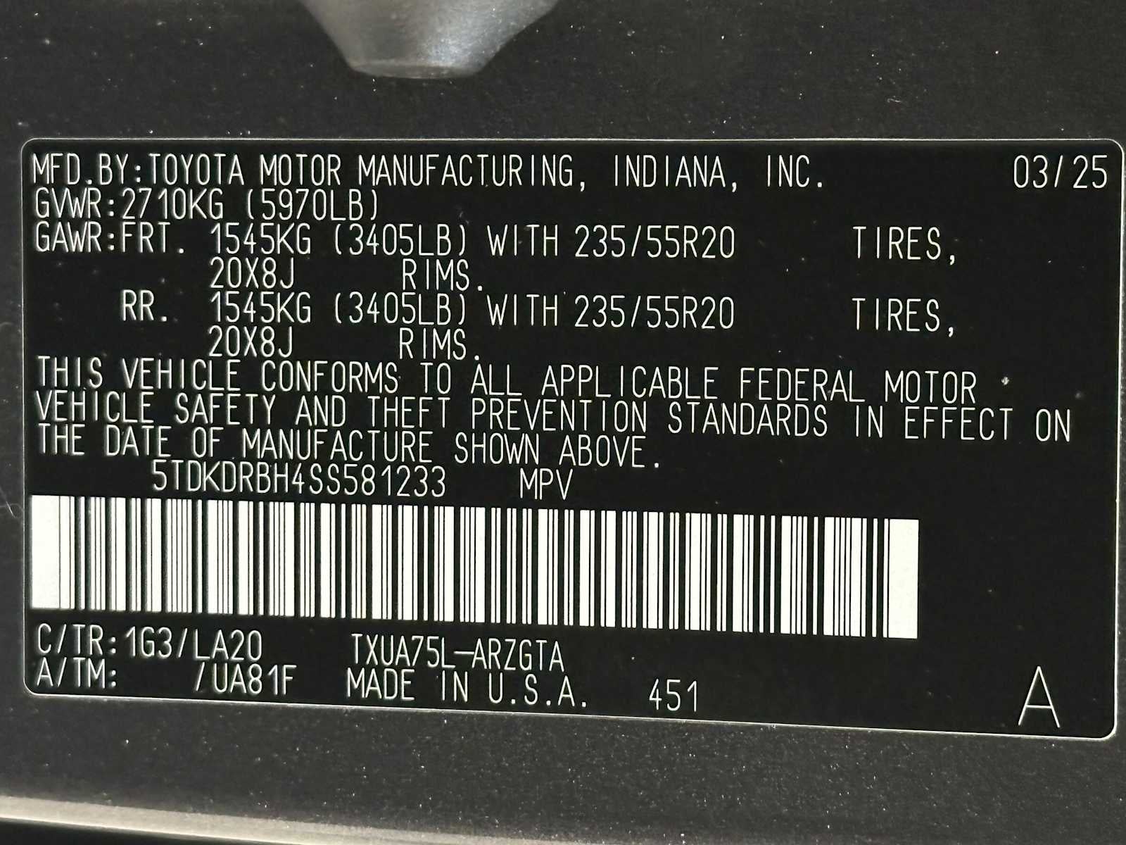 2025 Toyota Highlander Platinum