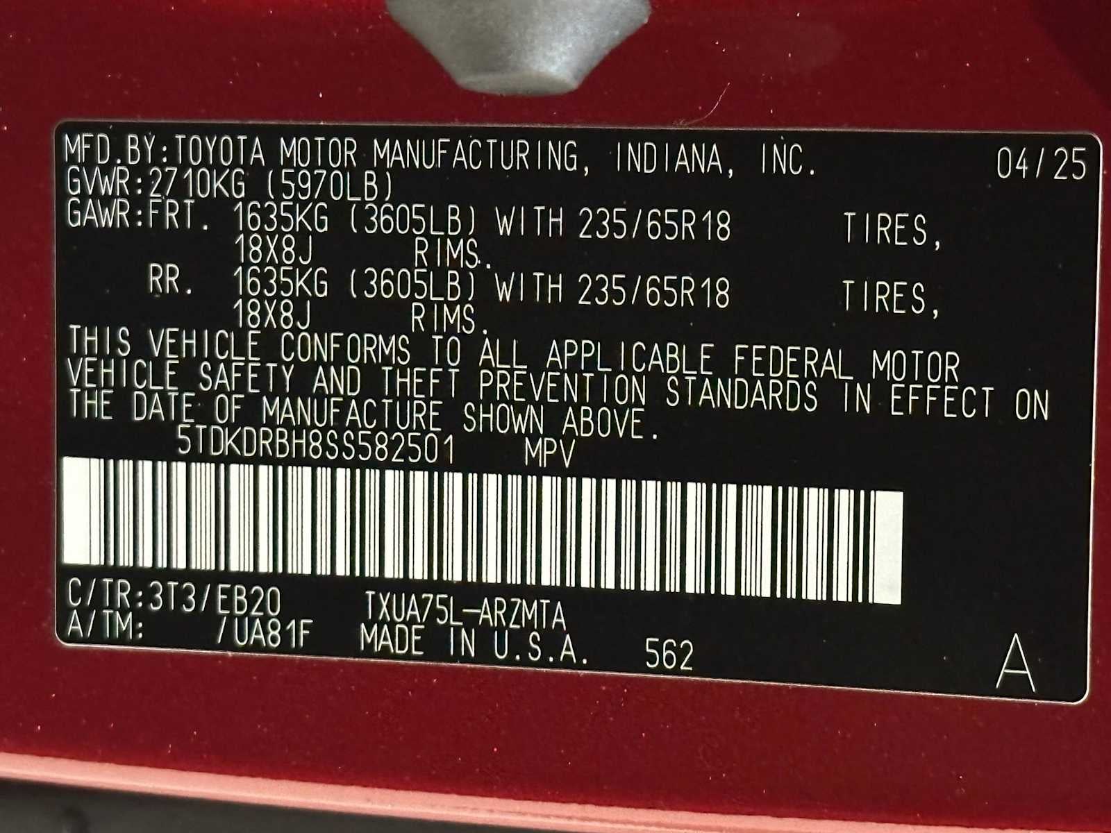 2025 Toyota Highlander XLE
