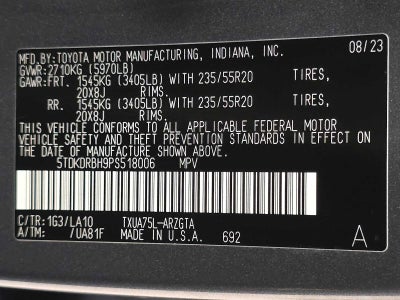 2023 Toyota Highlander Platinum