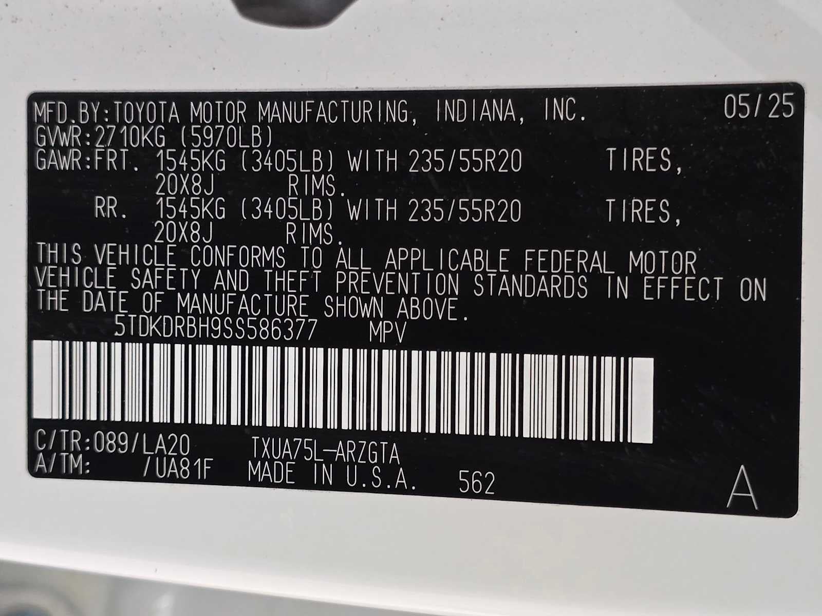 2025 Toyota Highlander Platinum