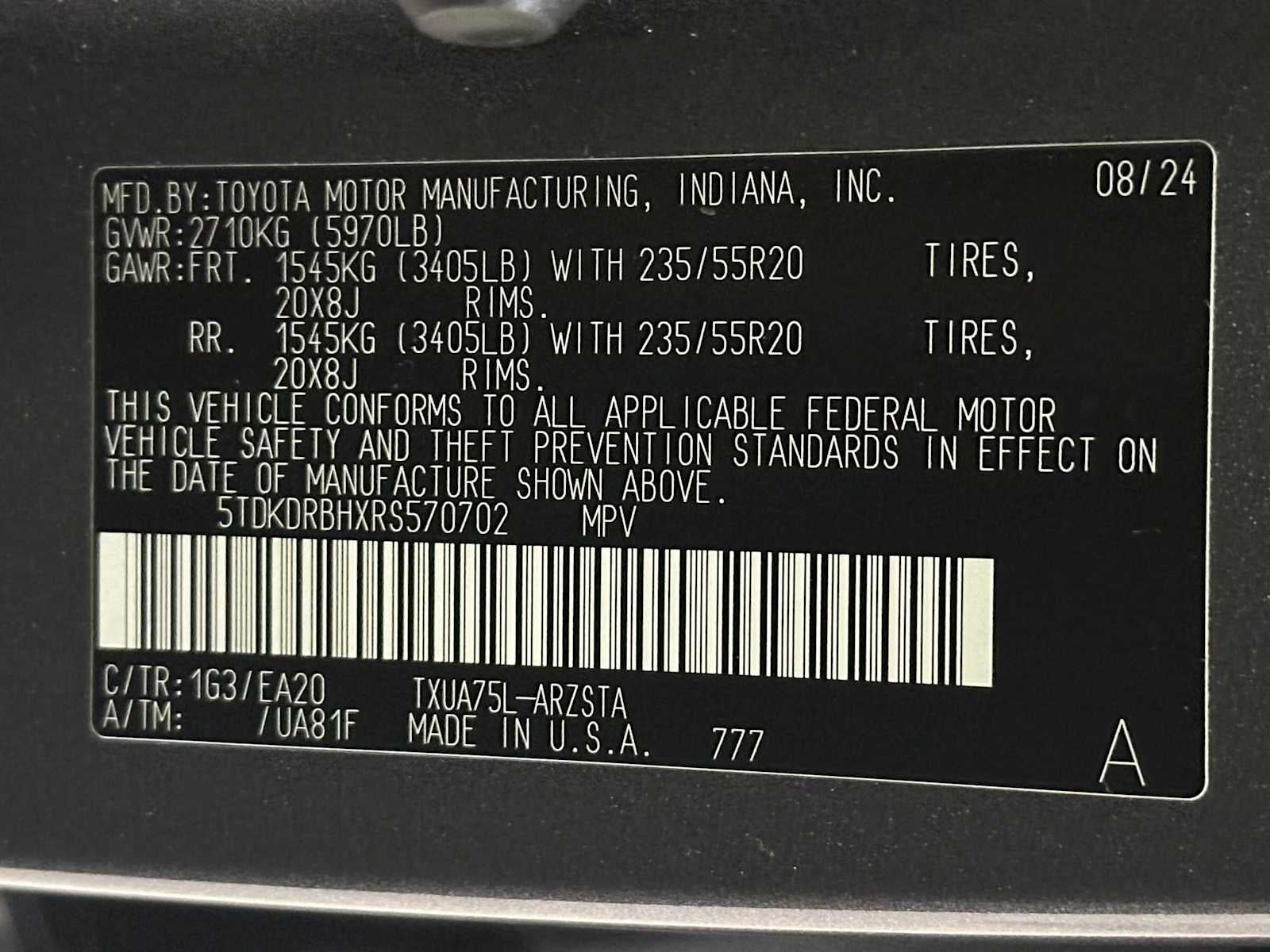 2024 Toyota Highlander XSE