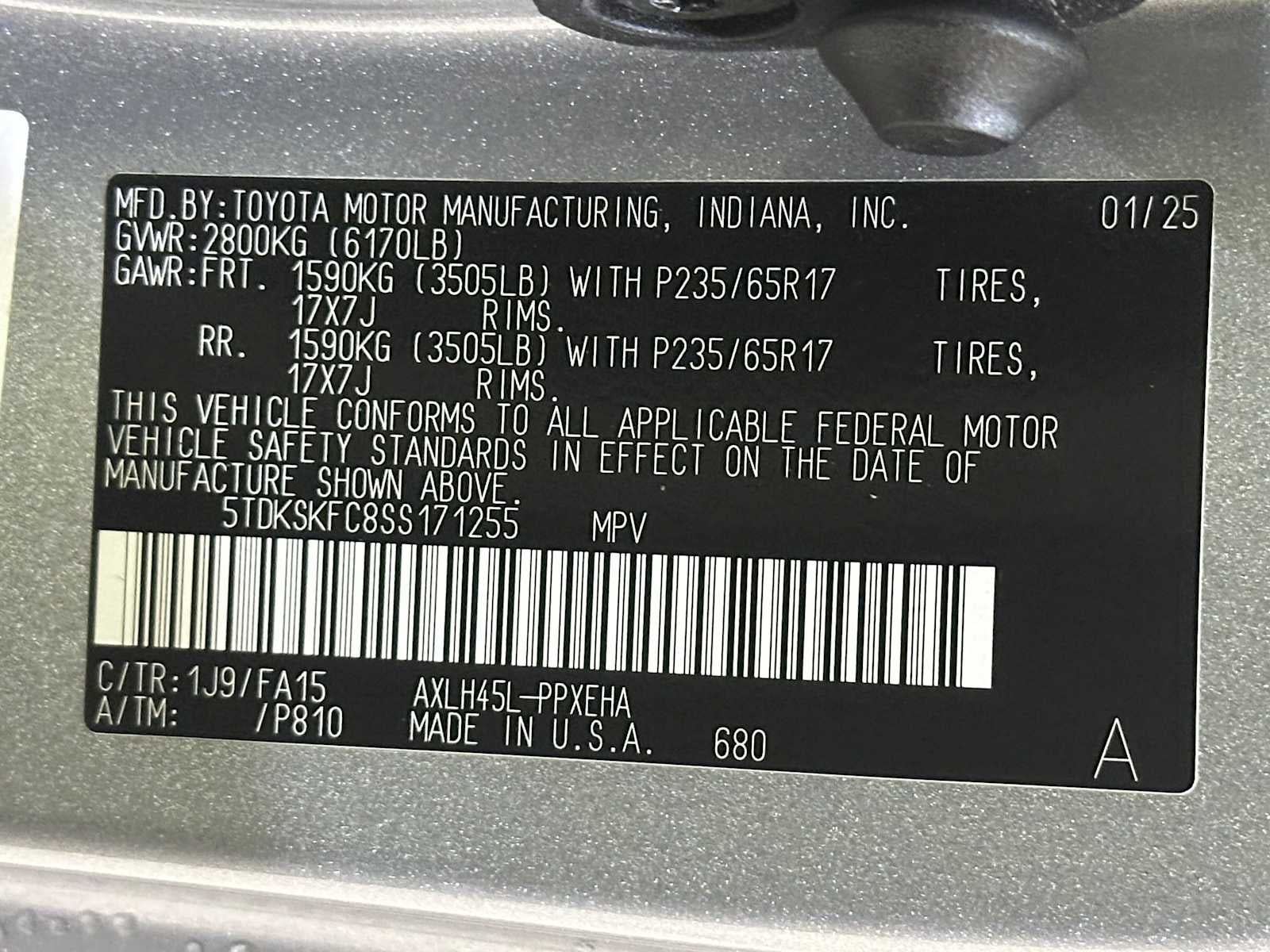 2025 Toyota Sienna LE