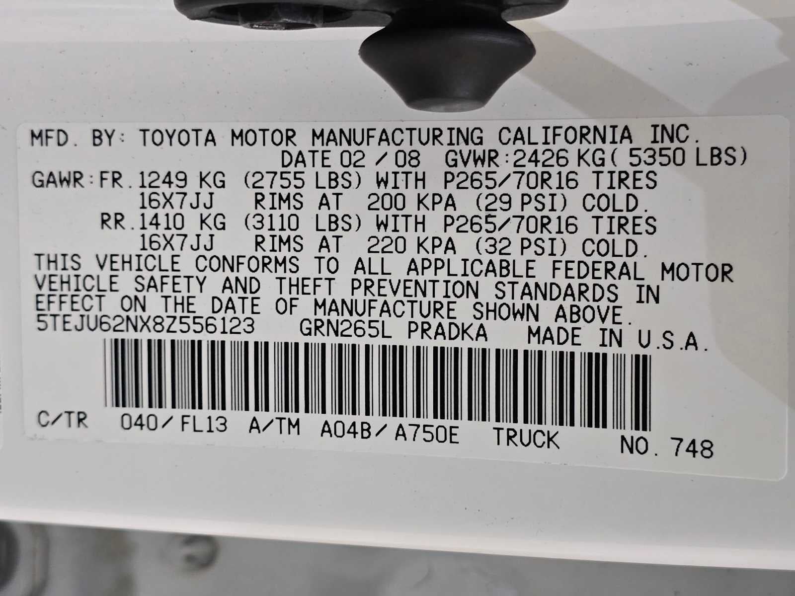 2008 Toyota Tacoma PreRunner