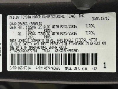 2019 Toyota Tacoma SR5