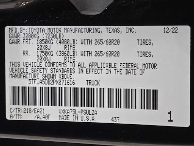 2023 Toyota Tundra Limited