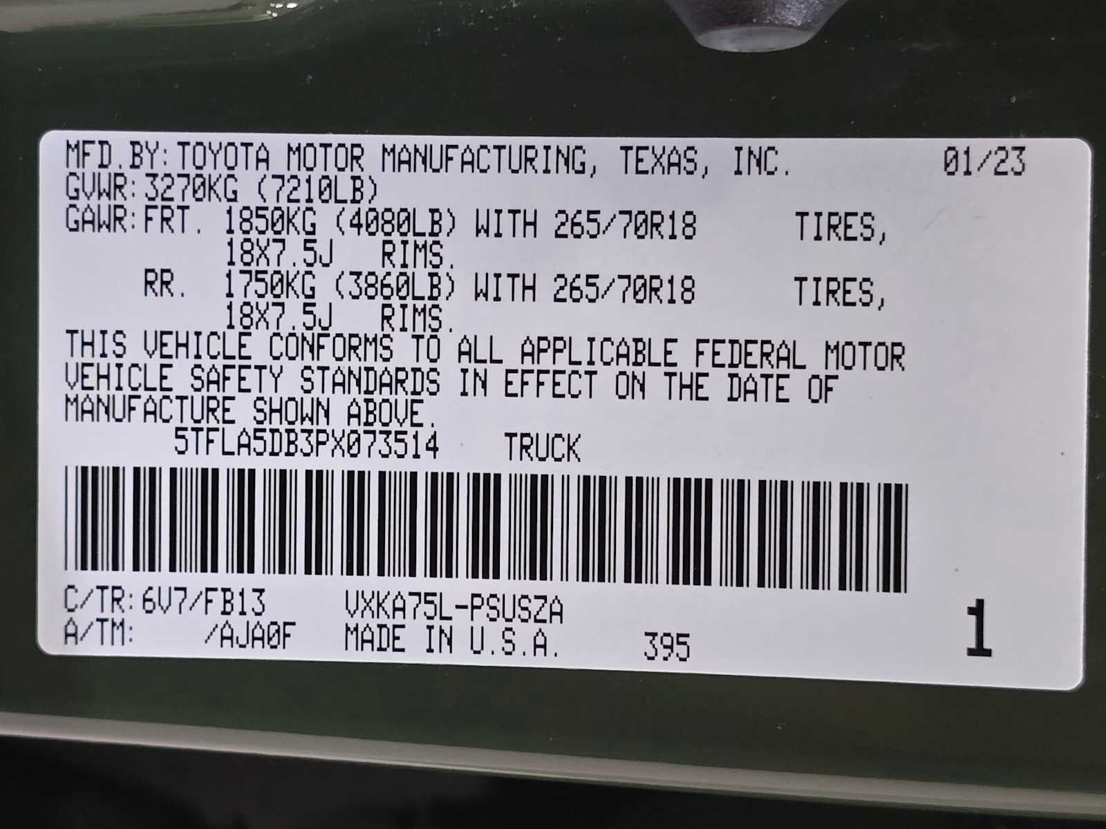 2023 Toyota Tundra SR5