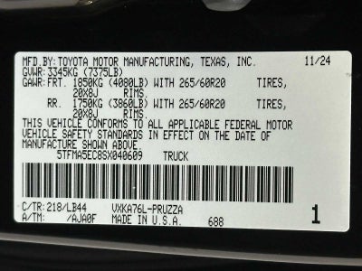 2025 Toyota Tundra 1794 Edition