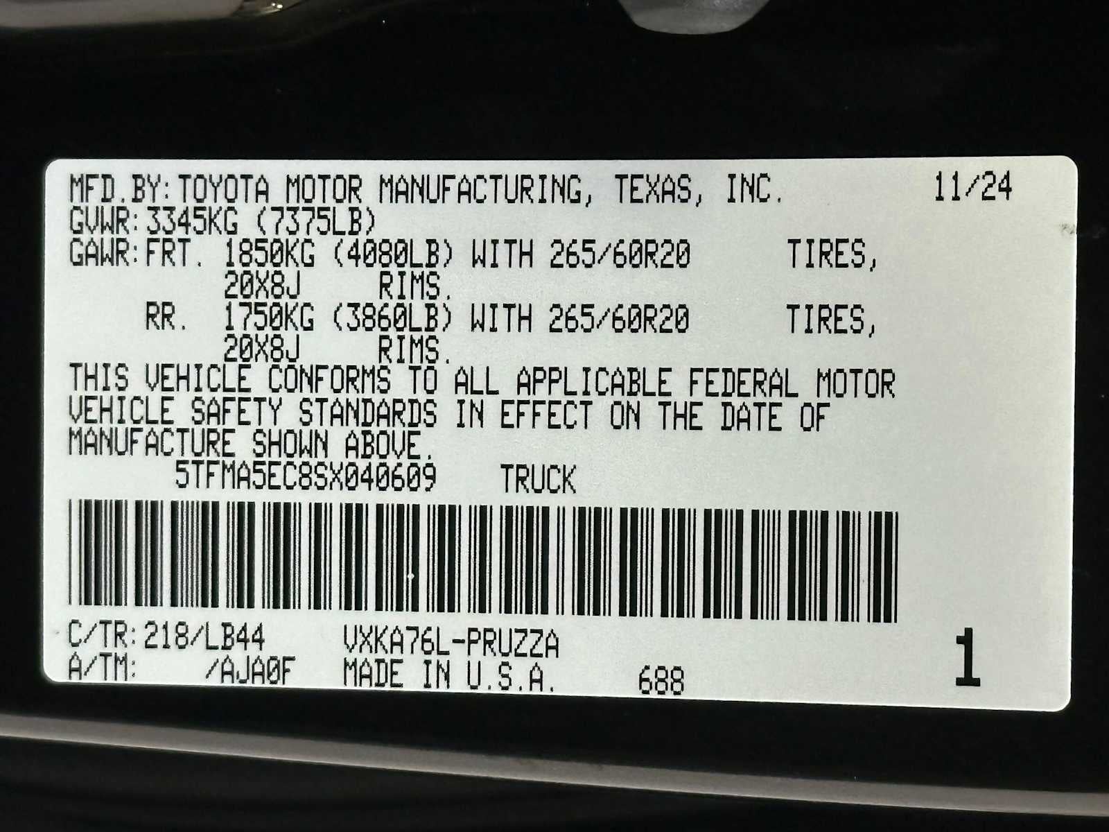 2025 Toyota Tundra 1794 Edition