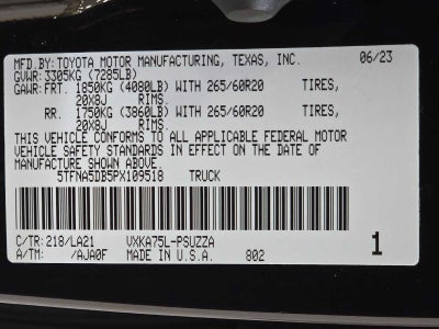 2023 Toyota Tundra Platinum